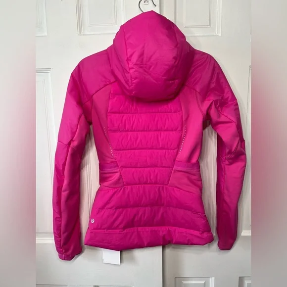 Lululemon 🍋 Down For It All Jacket Sonic Pink Sz 4